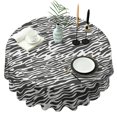 thumbnail image 1 of Leopard Print Round Tablecloth 60x60in(153x153cm) – Waterproof Polyester Table Cover with Full Print Design, Wrinkle Resistant & Washable for Kitchen Dining Party Decor, 1 of 6