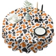 thumbnail image 1 of Leopard Print Round Tablecloth 70x70in(178x178cm) – Waterproof Polyester Table Cover with Full Print Design, Wrinkle Resistant & Washable for Kitchen Dining Party Decor, 1 of 6