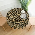 thumbnail image 1 of Leopard Print Round Tablecloth,Animal Abstract Skin Circle Table Cover Stain Resistance Wrinkle-Free Table Cloth 60 Inch for Home Kitchen Dining Party Patio Indoor Outdoor, 1 of 6