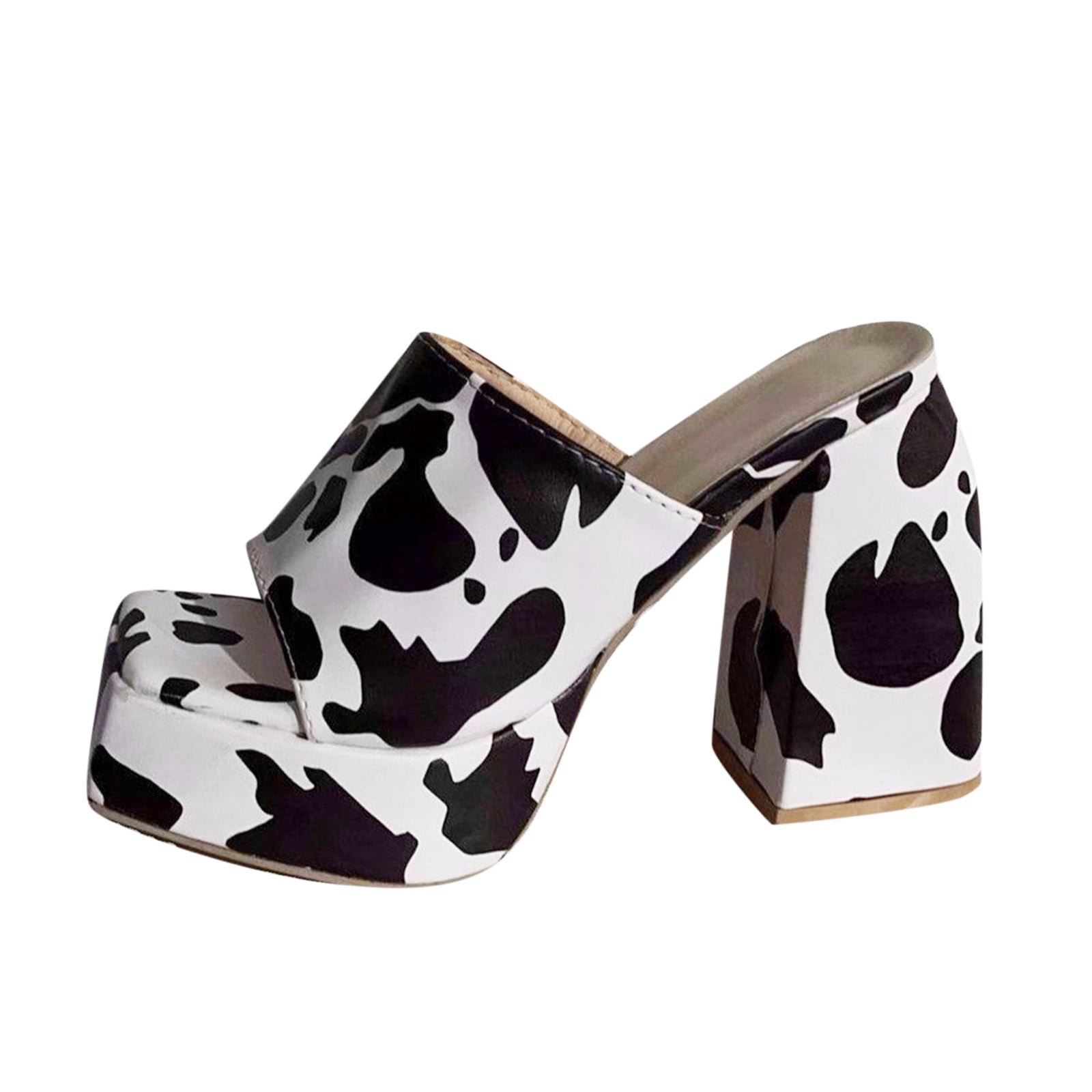 Wide width cheap leopard sandals