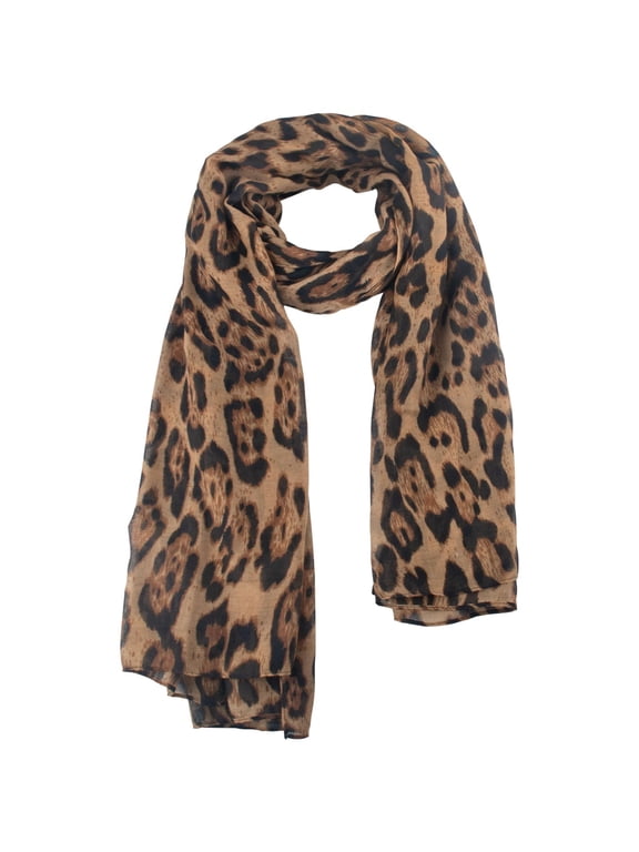 Leopard Print Scarf Ladies Scarf Soft touch Lightweight 90x180cm for All Seasons Versatile Animal Print Scarf for Women Gift for Any Occasion