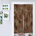 thumbnail image 1 of Leopard Print Seamless Brown Pattern Door Curtain Nordic Living Room DoorCurtain Porch Partition Curtain Kitchen Rative Half Curtain, 1 of 4