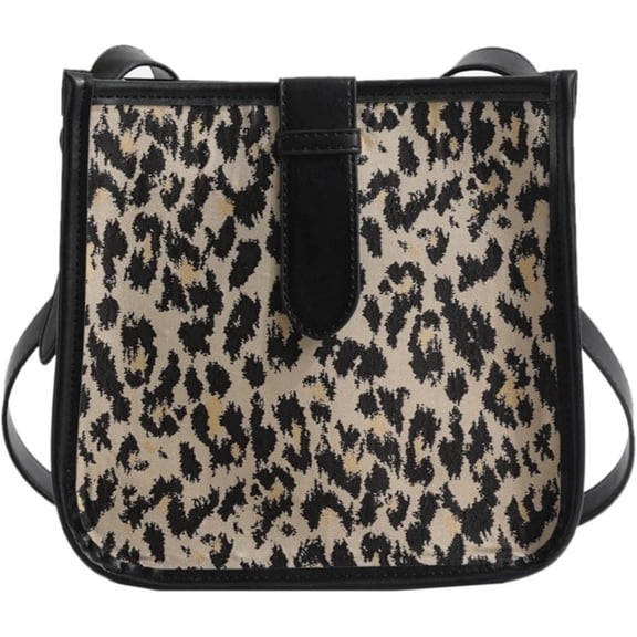 Leopard Print Shoulder Bag for Women Trendy Women's Leopard Pattern Crossbody Bag Cheetah Hobo Handbag Purses Wallets