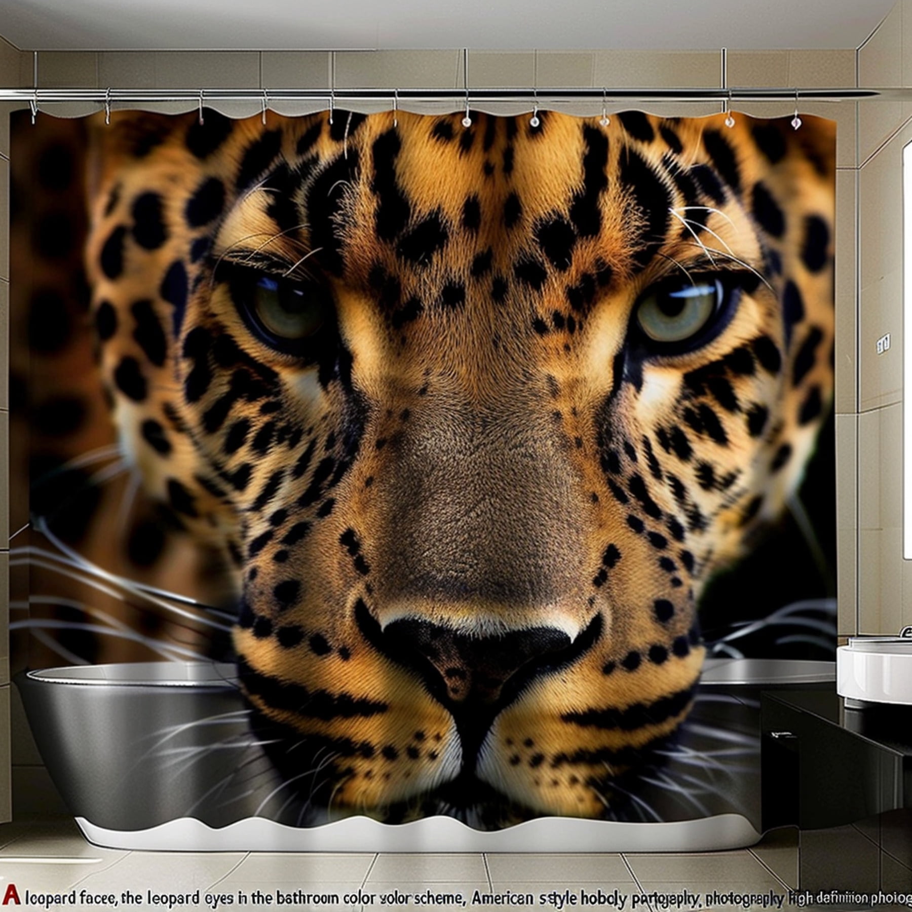 Leopard Print Shower Curtain: Bring Wild Elegance to Your Bathroom with ...
