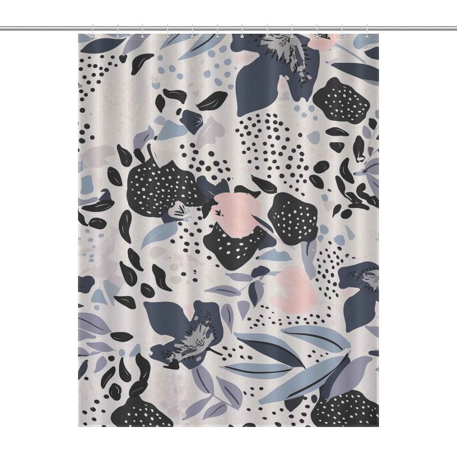 Leopard Print Shower Curtain , Enchanted Forest Scenic Bathroom Decor ...