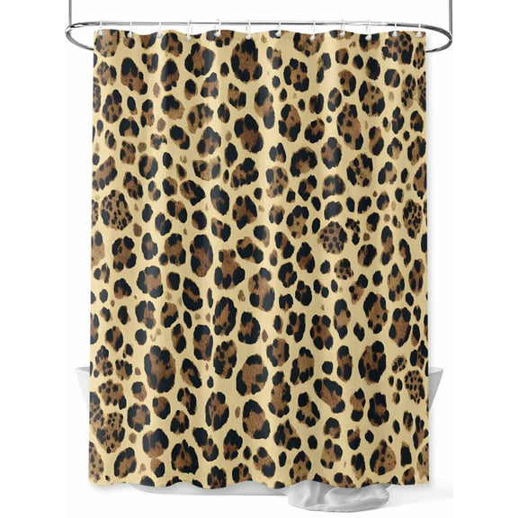 Leopard Print Shower Curtain Set ,Waterproof Fabric Shower Curtains Abstract Modern Leopard Texture Shower Curtains for Bathroom,Bathroom Decor 36"x72"