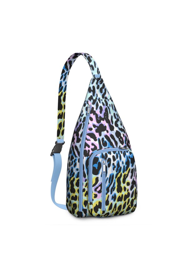 Leopard Print Sling Backpack - Classic Animal Spot Pattern Crossbody Bag, Multi-Functional Pack for Work & Outdoor Adventures
