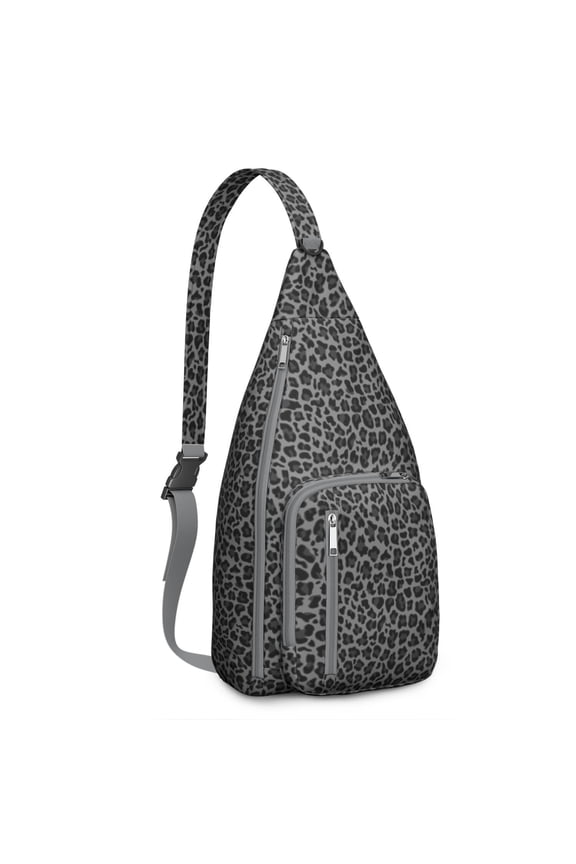 Leopard Print Sling Backpack – Trendy & Chic Animal Pattern Hiking Bag – Lightweight, Durable & Fashion-Forward for Travel, Outdoor Adventures, and Daily Wear