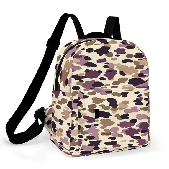Leopard Print Small Backpack Cute Mini Backpacks For Woman Lightweight Daypacks
