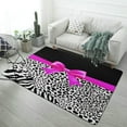 thumbnail image 1 of Leopard Print Soft Comfy Rugs for Bedroom Room Living Room Bathroom Entrance Door Non-slip Comfort Mat 59"x71", 1 of 7