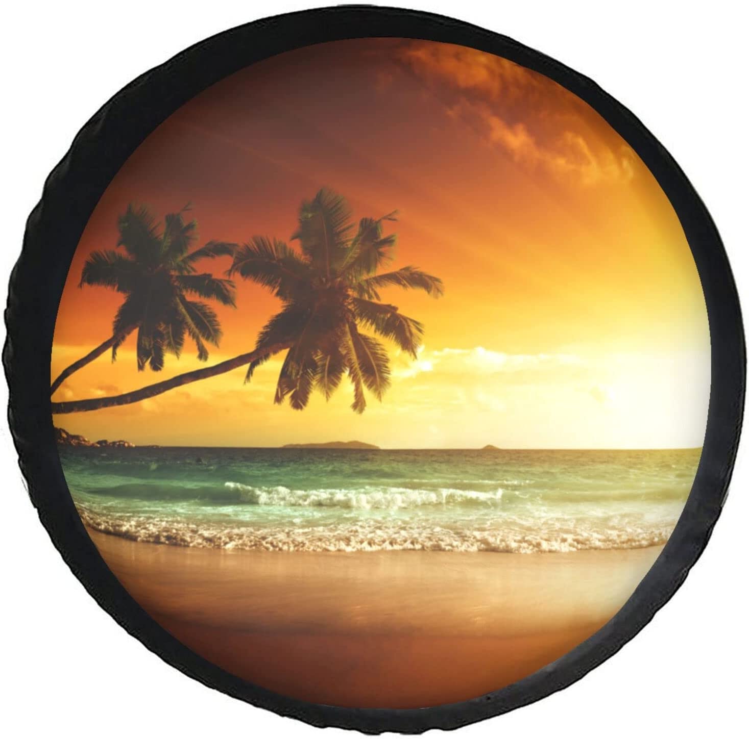 Leopard Print Spare Tire Cover Wheel Protectors Weatherproof Universal