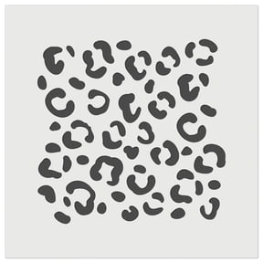 Leopard Print Spots DIY Cookie Wall Craft Stencil - 4.5 Inch