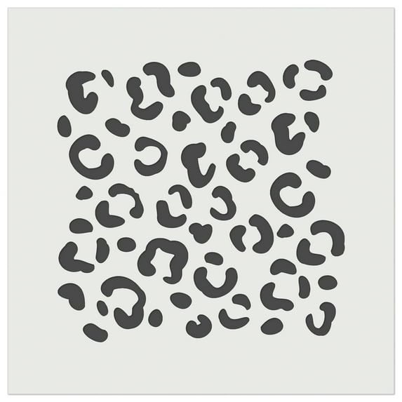 Leopard Print Spots DIY Cookie Wall Craft Stencil - 5.5 Inch