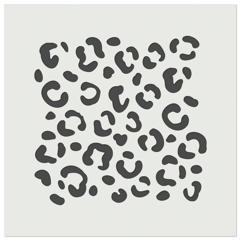 Leopard Print Spots DIY Cookie Wall Craft Stencil - 5.5 Inch - Walmart.com leopard-print-spots-diy-cookie-wall-craft-stencil-5-5-inch-walmart-com