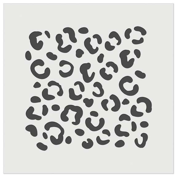 Leopard Print Spots DIY Cookie Wall Craft Stencil - 7.0 Inch