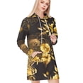 thumbnail image 1 of Leopard Print Dresses for Women Fashion Hoodie Dress Casual Long Sleeve Loose Dress with Pockets, 1 of 7