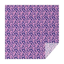 Leopard Print Square Tablecloth 42x42in(107x107cm) – Waterproof Polyester Printed Table Cover, Wrinkle Resistant & Washable for Kitchen Dining Picnic Party Decor