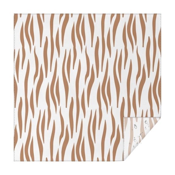 Leopard Print Square Tablecloth 42x42in(107x107cm) – Waterproof Polyester Printed Table Cover, Wrinkle Resistant & Washable for Kitchen Dining Picnic Party Decor