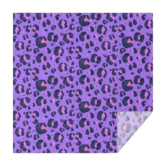 Leopard Print Square Tablecloth 60x60in(152x152cm) – Waterproof Polyester Printed Table Cover, Wrinkle Resistant & Washable for Kitchen Dining Picnic Party Decor