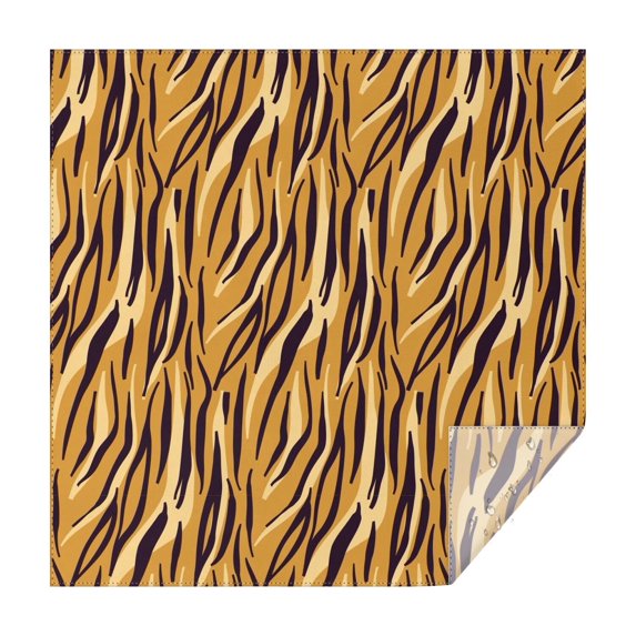 Leopard Print Square Tablecloth 60x60in(152x152cm) – Waterproof Polyester Printed Table Cover, Wrinkle Resistant & Washable for Kitchen Dining Picnic Party Decor