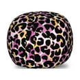 thumbnail image 1 of Leopard Print Storage Toy Bag Chair, Abstract Wild Exotic Animal Skin Pattern in Style with Vibrant Color, Stuffed Animal Organizer Washable Bag, Small Size, Multicolor, by Ambesonne, 1 of 3