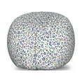 thumbnail image 1 of Leopard Print Storage Toy Bag Chair, Modernized Animal Skin Elements in Pastel Memphis Style Colors Pattern Print, Stuffed Animal Organizer Washable Bag, Small Size, Multicolor, by Ambesonne, 1 of 3