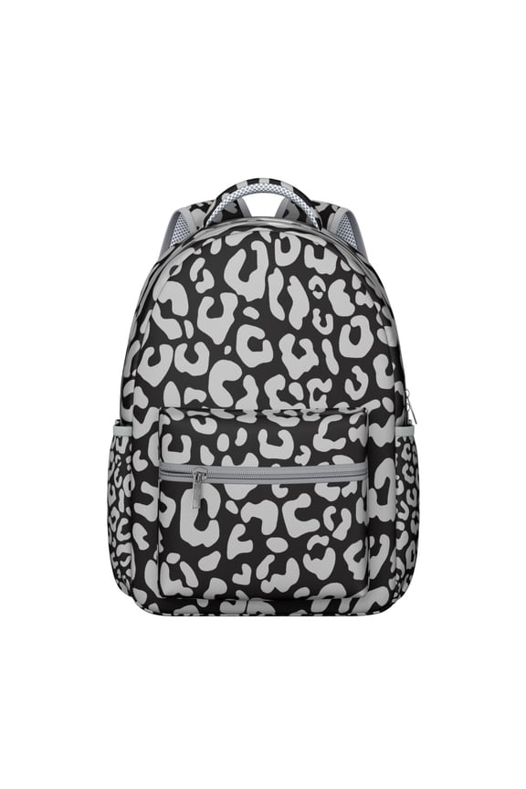 Leopard Print Students Backpack Cheetah Pattern Animal Design Modern Cute School Bag for Students and Students