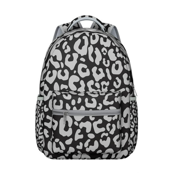 Leopard Print Students Backpack Cheetah Pattern Animal Design Modern Cute School Bag for Students and Students