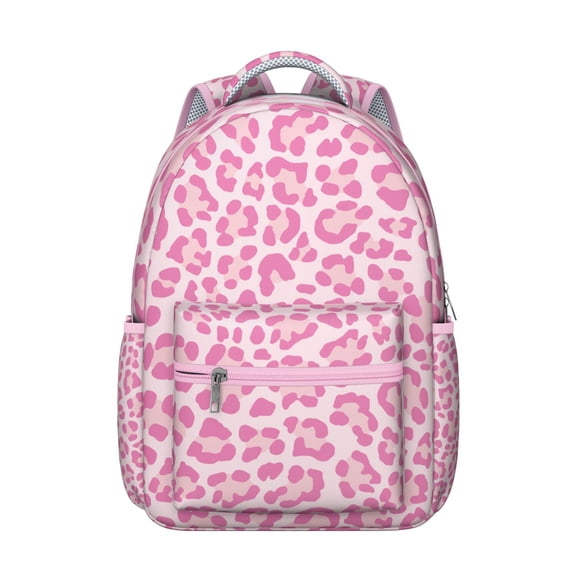 Leopard Print Students Backpack Cheetah Pattern Animal Design Modern Cute School Bag for Students and Students