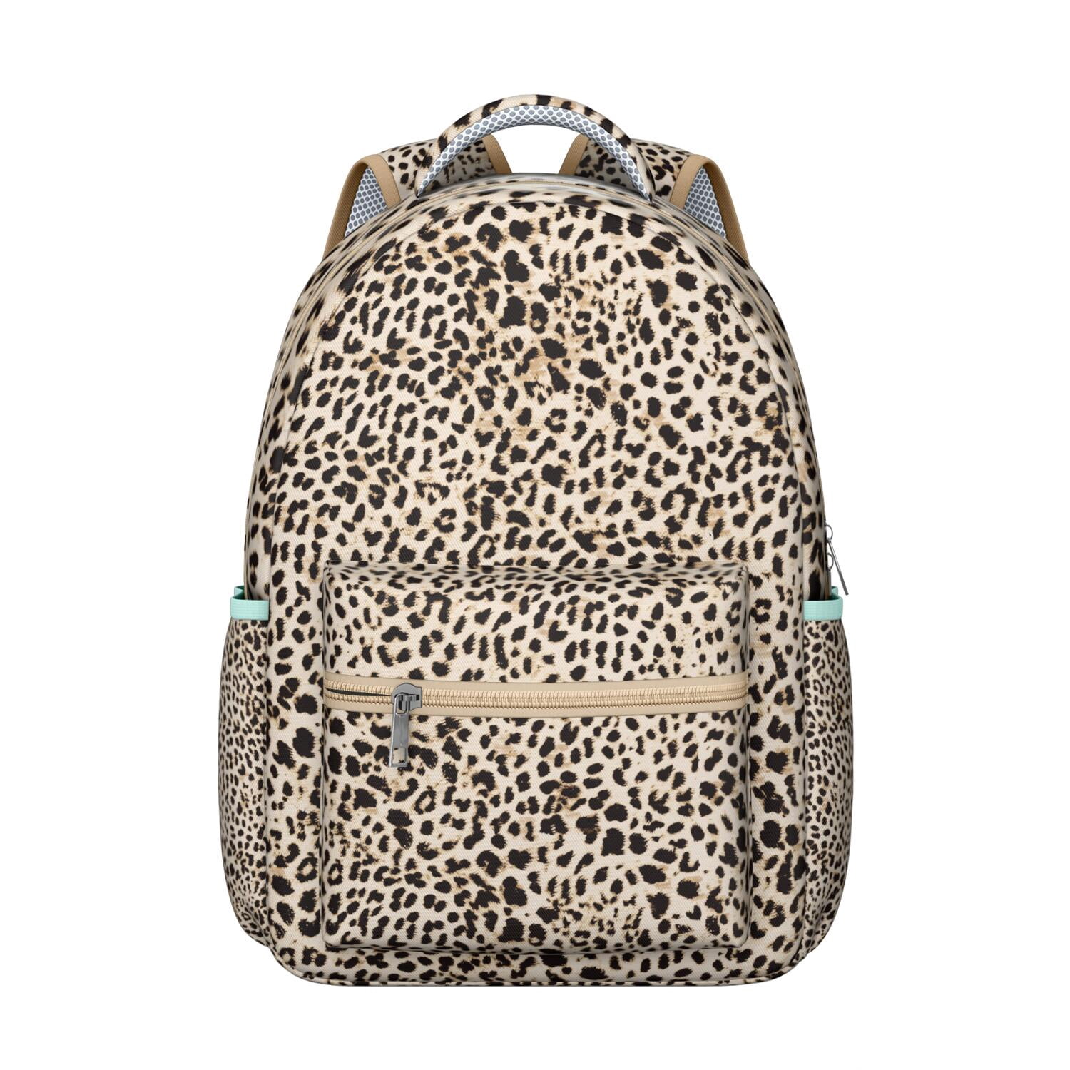 Leopard Print Students Backpack Cheetah Pattern Animal Design Modern ...