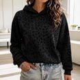 thumbnail image 1 of Leopard Print Sweatshirt For Women Long Sleeve Casual Hoodie Soft Versatile Trendy Pullover Fall Outfits For Women, 1 of 5
