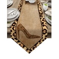 thumbnail image 1 of Leopard Print Table Runner Country Wedding Decor Cake Tablecloth Placemat Dinning Table Decoration Table Runners, 1 of 5