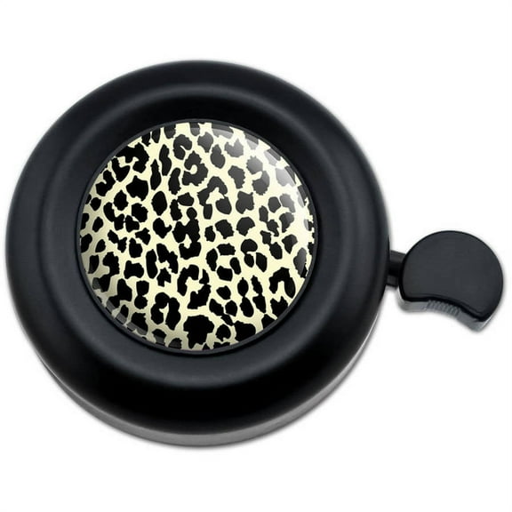 Leopard Print Tan and Black Bicycle Handlebar Bike Bell