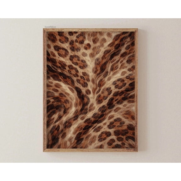 Leopard Print Wall Decor Abstract Animal Skin Texture
