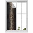 thumbnail image 1 of Leopard Print Window Privacy Film, Chic Abstract Black Brown Animals Texture Static Cling UV Sun Blocking Heat Control Window Tint, Non-Adhesive One Way Windows Privacy Cover 17.7''x78.7'', 1 of 7