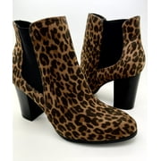 Leopard Print Womens Ankle Boot Bootie