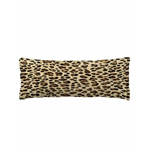 Leopard Printed Body Pillow Cover 20 x 54 Inch Decorative Pillow Cover Modern Animal Fur Patterns Lumbar Pillowcase Seasonal Rectangle Cushion Case for Couch Sofa Bed Living Room