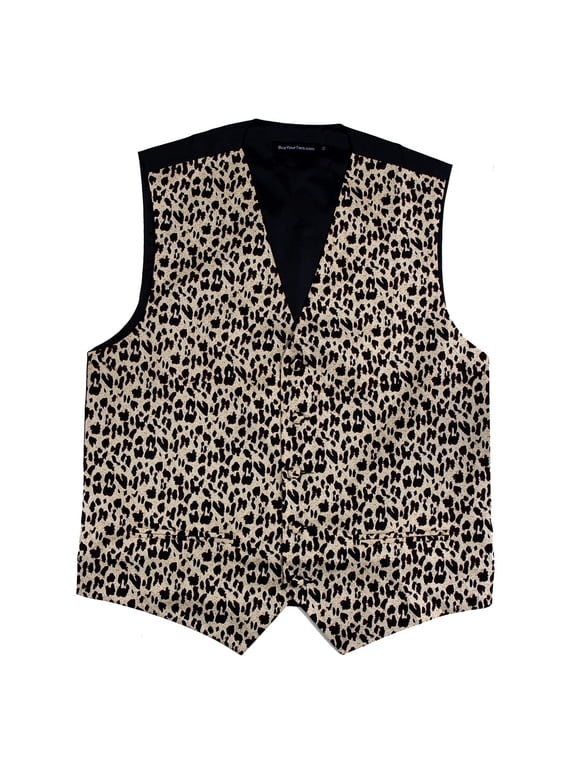 Leopard Printed Formal Vest