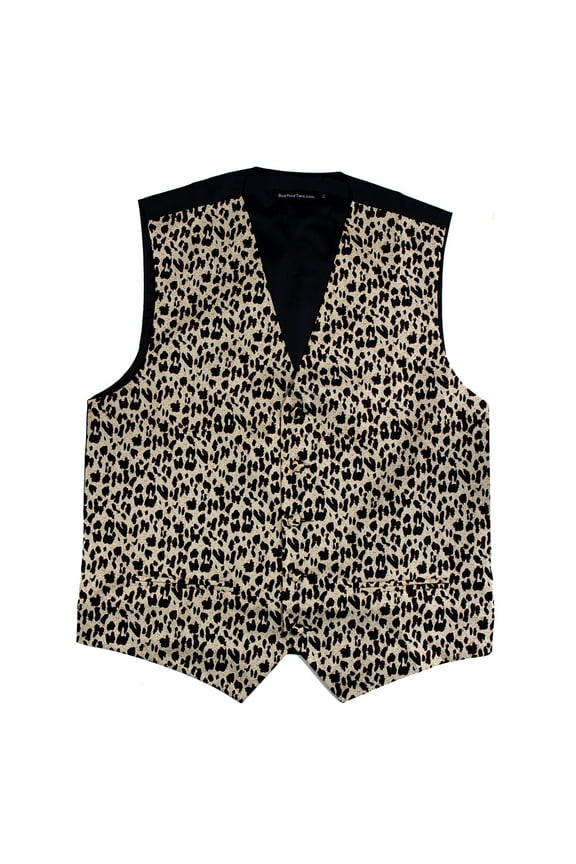Leopard Printed Formal Vest