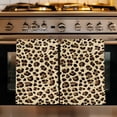thumbnail image 1 of Leopard Printed Kitchen Towels Set of 2, Modern Animal Fur Patterns Absorbent Dish Towels for Kitchen, Microfiber Hand Towel, Quick Drying Tea Towel for Cleaning Decorative Dishcloths, 1 of 7