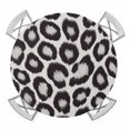 thumbnail image 1 of Leopard Printed Round Tablecloth for 45-54 Inch Tables,Fitted Table Cover with Elastic Edge,Farmhouse Vintage Animals Black Grey Waterproof Outdoor Table Cloth Protector for Patio Garden Dinner, 1 of 9