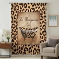 thumbnail image 1 of Leopard Printed Sheer Curtains 63 Inches Long, Funny Animals Textured Bathtubs Light Filering Curtains, Breathable Simi Curtain Privacy Drapes for Living Room Bedroom Lightweight Window Treatment, 1 of 9