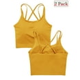 thumbnail image 1 of Leopard Printed Sports Bras for Women Yoga Cami Tops Crop Tank Tops with Built-in Bra Workout Light Support Yoga Bra Gym Tops Tube Vest, Plus Size XS-XL/2PCS, 1 of 8