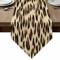 thumbnail image 1 of Leopard Printed Table Runner Linen Burlap Table Runner 72 Inches Long Modern Animal Fur Patterns Dresser Scarves for Kitchen Island Coffee Dining Room Party Wedding Banquet Holiday Decoration 13"x72", 1 of 8