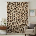 thumbnail image 1 of Leopard Prints Sheer Curtains 84 Inches Long, Modern Geometric Animals Textured Light Filering Curtains, Breathable Simi Curtain Privacy Drapes for Living Room Bedroom Lightweight Window Treatment, 1 of 9