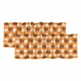 thumbnail image 1 of Leopard Pumpkin Fall Curtain Valances for Windows, Kitchen Valance Window Treatments Panel 2 Pack, Thanksgiving Orange Buffalo Check Rod Pocket Short Curtains for Bathroom Bedroom 42 x 12 Inch, 1 of 8