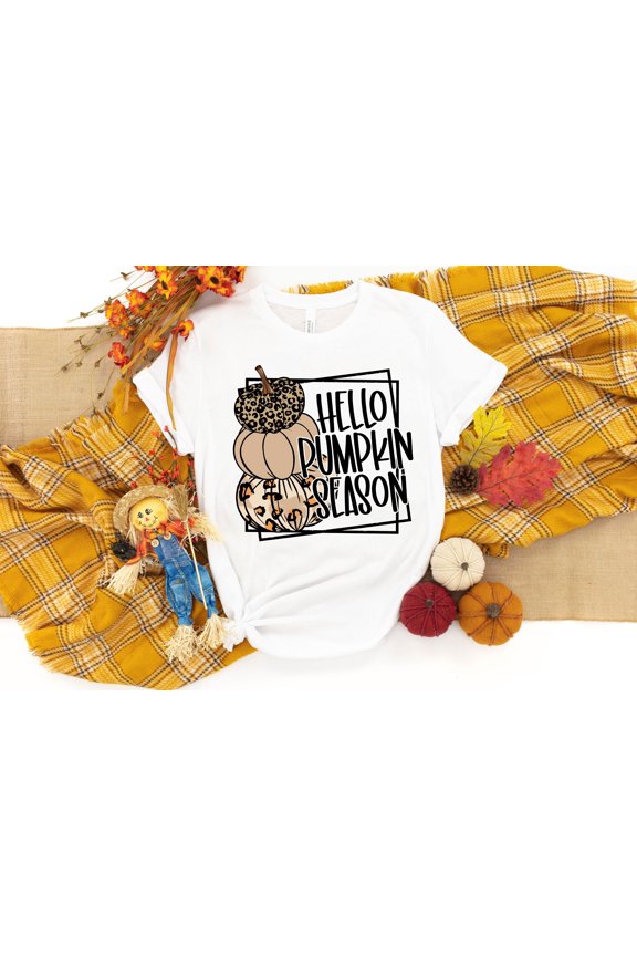 Leopard Pumpkin Shirt, Halloween Shirt, Hello Pumpkin Shirt, Fall Shirt, Retro Pumpkin Shirt, Funny Halloween, Orange Pumpkin Shirt