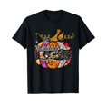 thumbnail image 1 of Leopard Pumpkin Technology Teacher Halloween Trick Or Teach T-Shirt, 1 of 5
