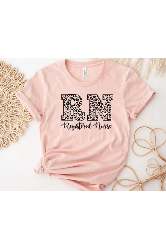 Leopard RN Shirt Funny Nurse Tee