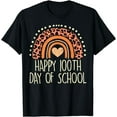 thumbnail image 1 of Leopard Rainbow Happy 100th Day School Cute 100 Days Teacher T-Shirt, 1 of 3